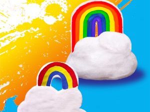 Incursion – Rainbow Cloud Sculptures